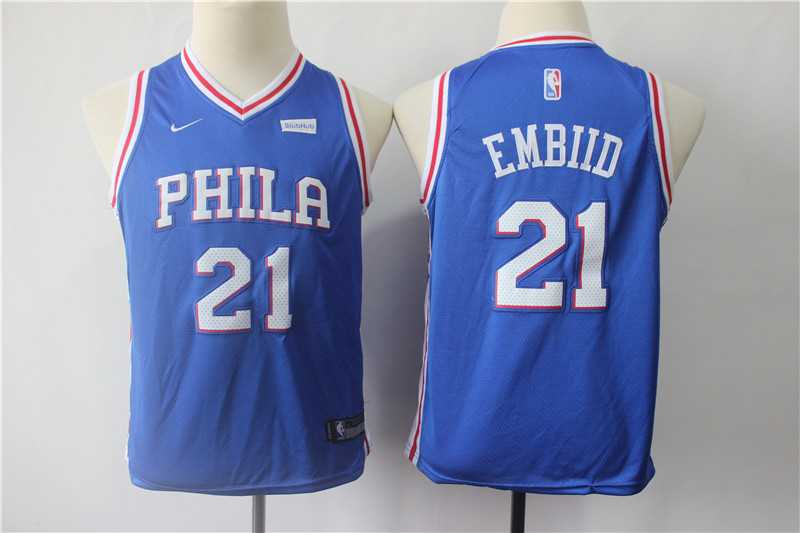 Youth 76ers 21 Joel Embiid Blue Nike Swingman Jersey,We sell and wholesale Youth 76ers 21 Joel Embiid Blue Nike Swingman Jersey on line form chian!